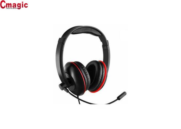 Active Noise Cancelling Wired Gaming Headphones , Computer Headphones With Mic Portable Music Headset