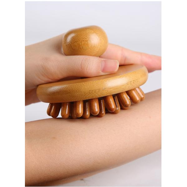 Scalp Massage Bamboo Hair Brush Hair Comb Custom Logo Wood Detangling Hair Comb 2023 Eco-friendly Guasha Massage Tools