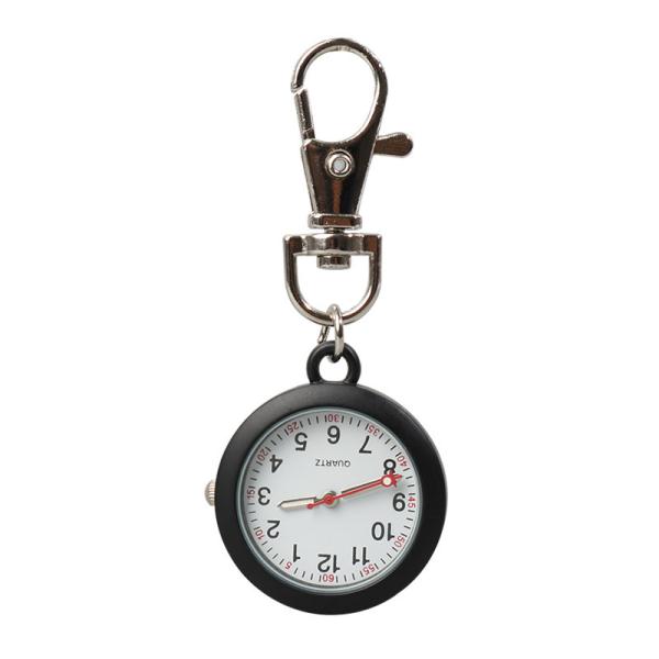 FOB Nurse Pocket Watch Black Nurse Watch Keychain Hospital Clock Pink Luminous Watches Doctor Nursing Gift