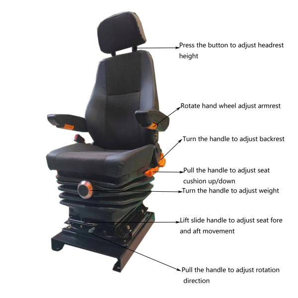 Сдвижное железнодорожное локомотивное сиденье с скользящей рельсой с регулируемым углом подъема назад