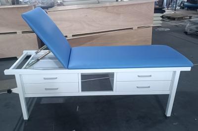 Adjustable Patient Examination Table 4 Drawers Paper Roll Holder For Medical Treatment