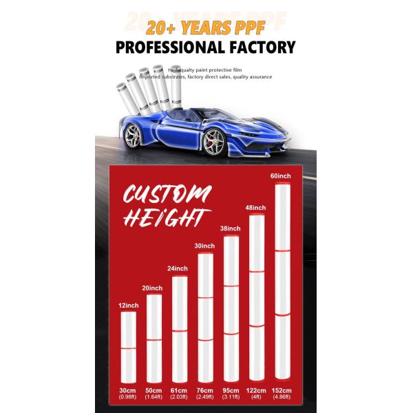 Car TPU PPF Film Roll Car Paint Protection Film Self Healing Coating