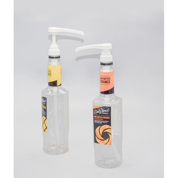 28-400 Closure Narrow Head Syrup Pump Dispenser 5ml 8ml 10ml dosage Food grade Plastic Sauce Pump