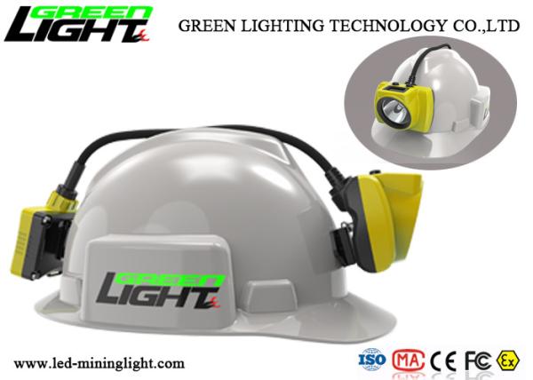 Multifunctional Cordless Led Miners Cap Lamp 358lum 3.7V For Underground Safety