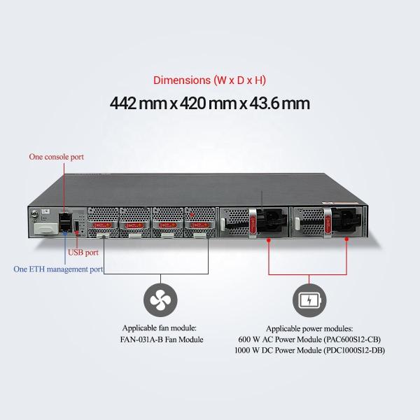 24 Port Ethernet Switch S6730-H24X6C with Full-Duplex & Half-Duplex and 10/100/1000Mbps Transmission