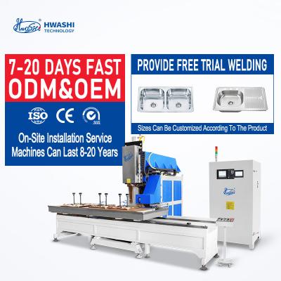 HWASHI Stainless Steel Welding Machine For Inox SS Kitchen Double Sink Seam