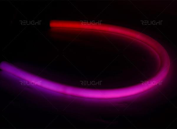 D25mm 360° Black Neon Light Strip 2835 24V RGB Neon Light Strip