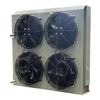 Condensateur de refroidisseur d'air certifié CCC Condensateur de ventilateur avec une vitesse de ventilation de 1200 à 1800 tr/min et un moteur de ventilateur mono- ou triphasé