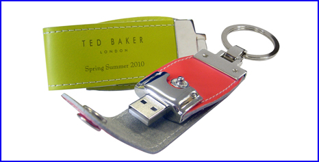 Little Leather Bag 2GB Pendrives Disk Storage 3D Debossed Logo