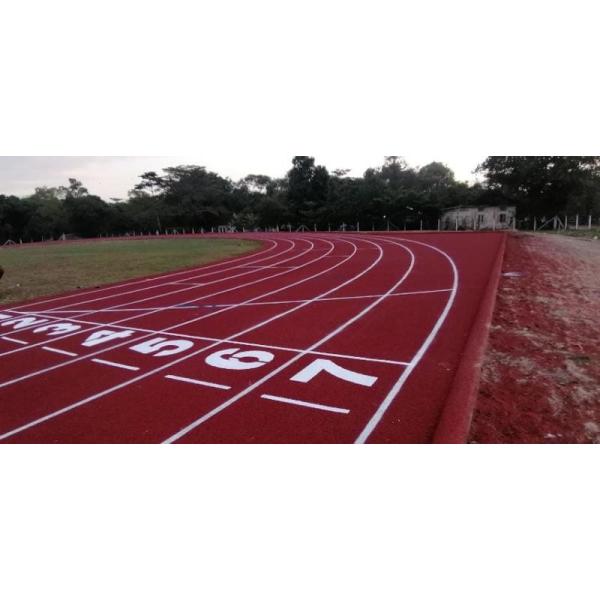 Pistas de atletismo de caucho de bajo mantenimiento para gimnasios