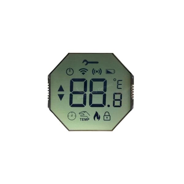 Custom HTN LCD Display Monochrome 7 Segment LCD For Thermostat Tn Htn Postive Transflective 7segment LCD Panel LCD Screen