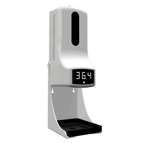 New 2021 Large Volume 1000ml Touchless Automatic Liquid Spray Alcohol Gel Hand Sanitizer Dispenser Pro-thermometer
