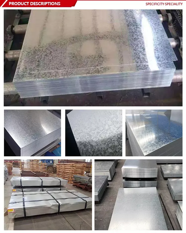 Tôle d'acier galvanisé à chaud Z60 Z40 Gi DX51D SGCC G300 G550 SGCH570
