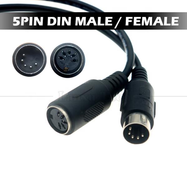 High Quality 1M 3M 5M Male to Female MIDI 5 PIN DIN Extension Cable for Audio Keyboard Guitar