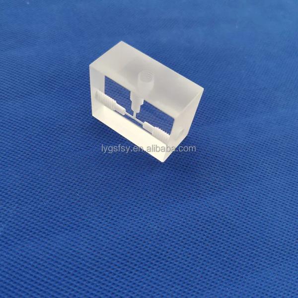Professional Custom High Light Transmission Side Thread Quartz Glass Sheet