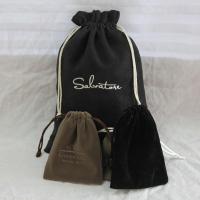 Sac de bijoux de cordon du velours 18*30cm de collier