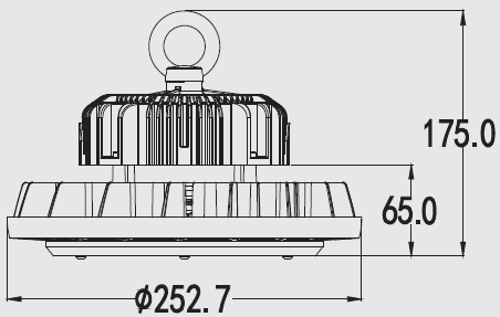 100W 150W 200W 300W LED High Bay Light Waterproof ETL DLC Premium Certification