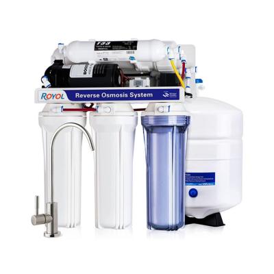 SS304 75GPD RO Systems Under Sink Reverse Osmosis Drinking Water Filter System