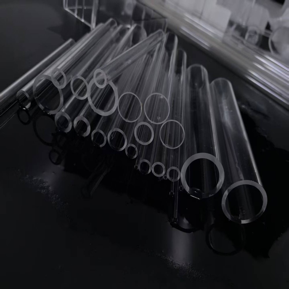 Ultraviolet Light Quartz Glass Tubes Custom Sizes High Performance Quartz Sleeve