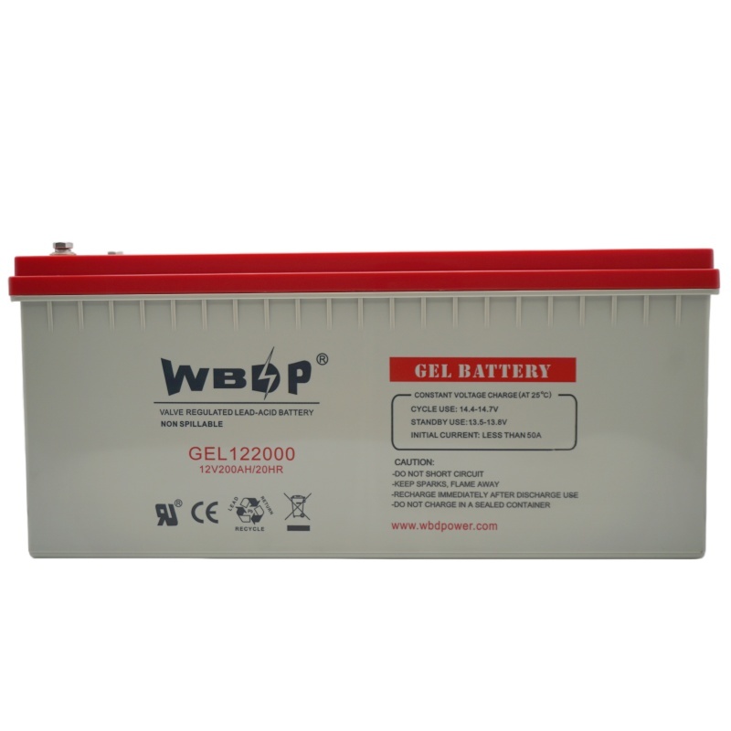 200AH 12V AGM Battery Long Life Deep Cycle Gel Battery For Solar Panels / Cars / UPS/ House