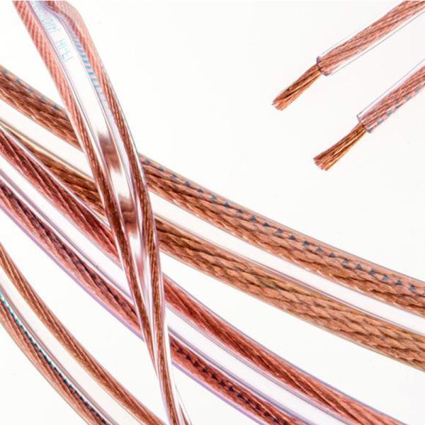 Transparent Jacket Shielded Speaker Cable Heavy Duty 350 Strands OFC Conductor 3mm² 100m Rolls