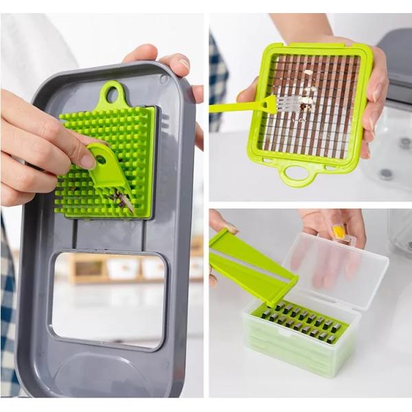 Multifunctional Kitchen Tool Accessories  22 pcs  Onion Cutter Vegetable Chopper Slicer