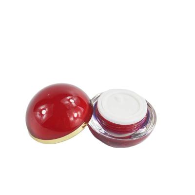 Customized Bottle Color 5g Cosmetics Plastic Jar in Ball Shape with Acrylic Container