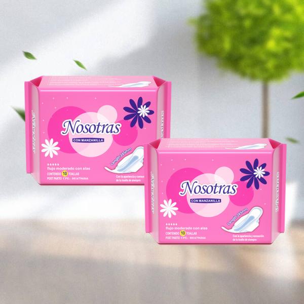 Preço Barato Wingless 155MM sanitário pad para cuidados femininos pad senhoras sanitário descartável guardanapo