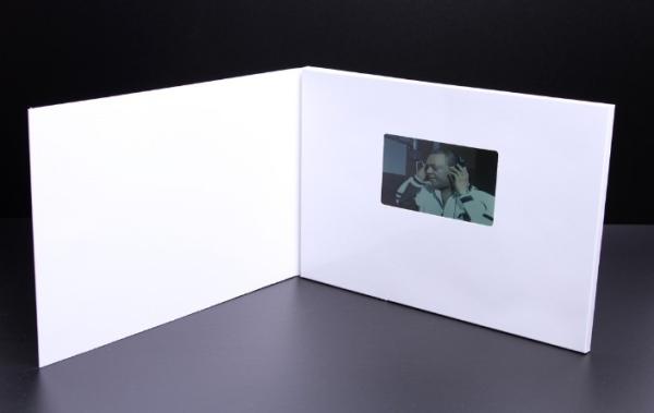 USB Port Lcd Screen Video Brochure Button Control , Bespoke Matte Lamination