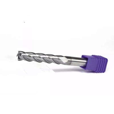 SUNPU Heat Resistant Alloy Milling Cutter Hrc45 Coated Carbide End Mill 4 Flute