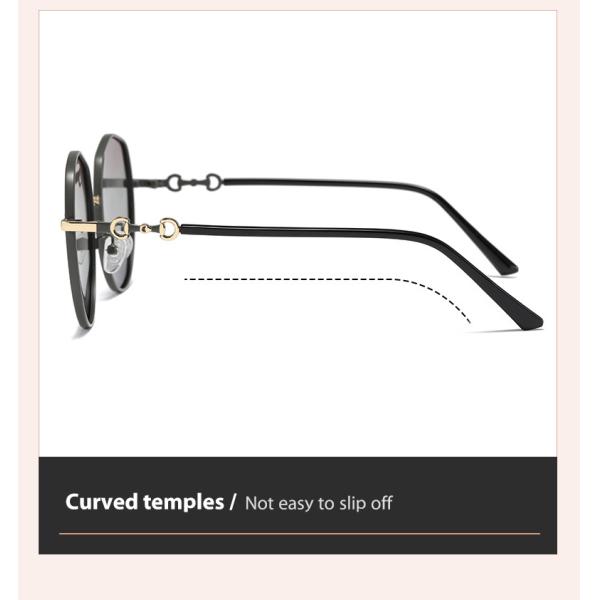 Longevidad durable ligera ULTRAVIOLETA anti de las gafas de sol redondas femeninas del metal