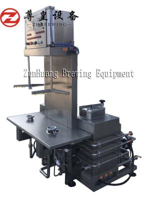 Máquina de prata do barril de cerveja de 2 cabeças, vapor/máquina de limpeza de aquecimento elétrica do barril