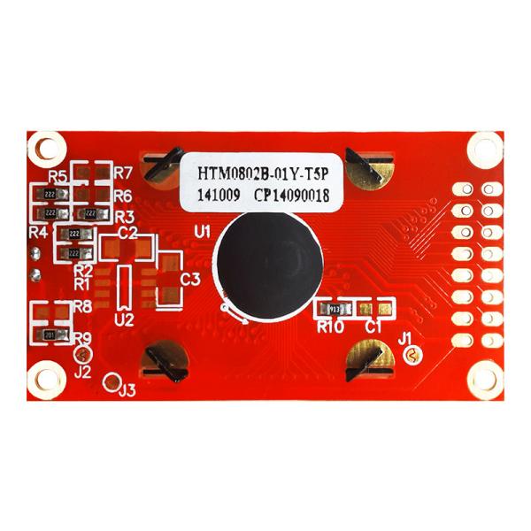 8x2 caracteres LCD. STN + Display amarelo/verde com luz de fundo amarelo/verde Arduino