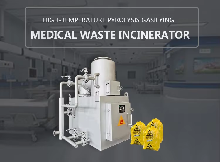 Smokeless Medical Waste Incinerator with 200-300kg/h Capacity, Electric Auto Control (PLC), and 15-25 Years Operational Life