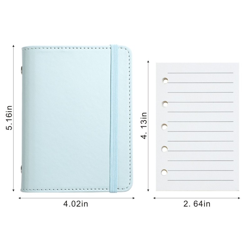 M5 Mini Custom Leather Notebook Loose Leaf Bound Diary Journal