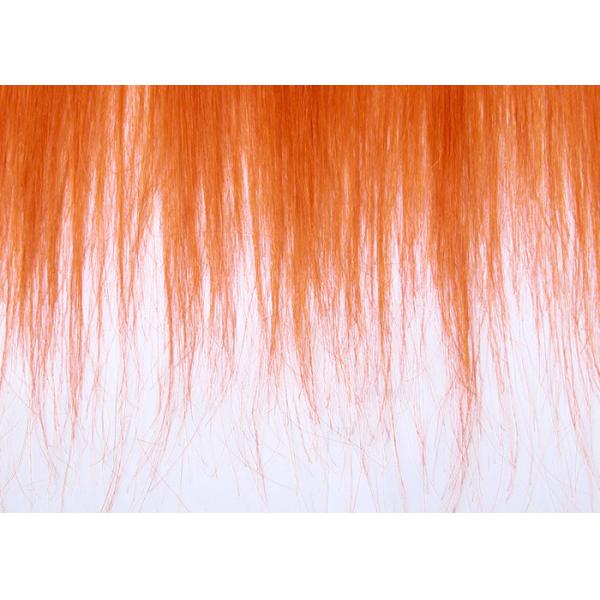 Soft Orange Human Hair Lace Closure 4 * 13 Inch No Chemical Full Cuticle Aligned