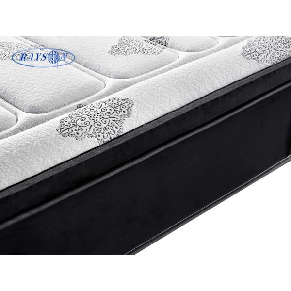 Matelas jailli de l'Europe de dessus du Roi Size de poche cinq étoiles noire d'hôtel