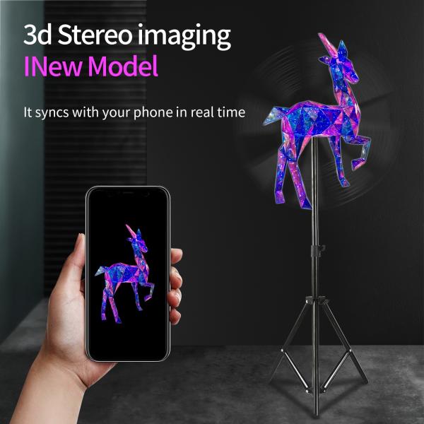 Revolutionize Your Outdoor Advertising with 100cm LED Hologram Fan 176° Viewing Angle