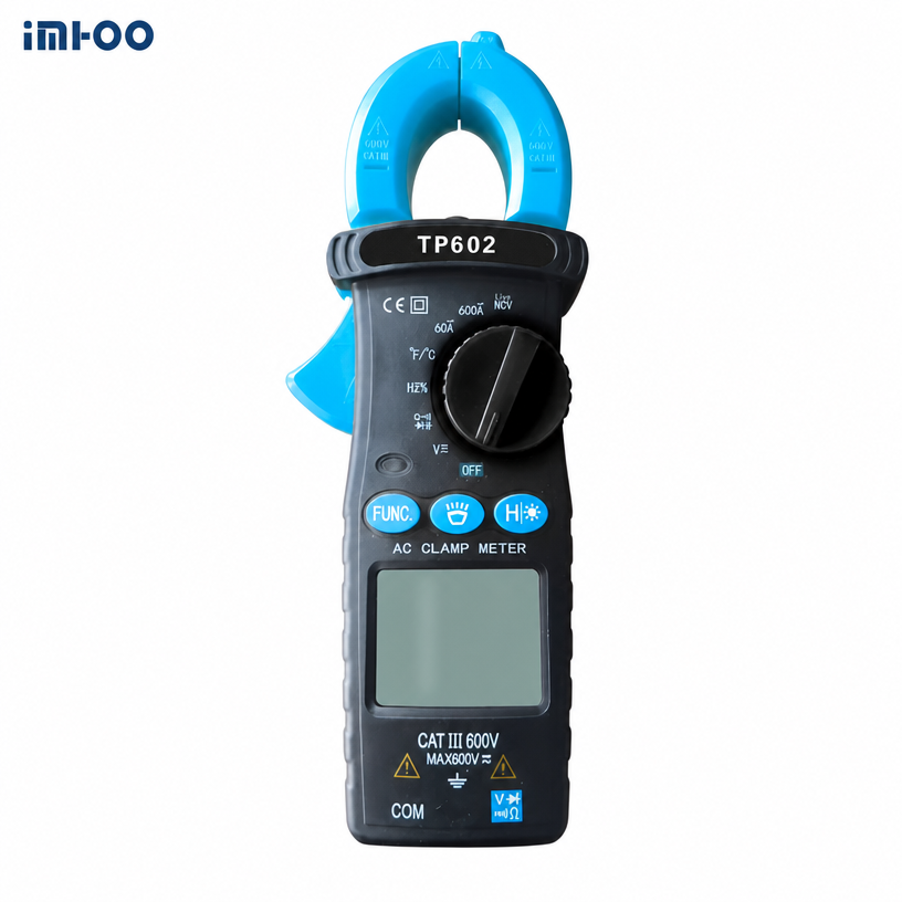 IMHOO TP602 600A True RMS AC Clamp Meter with NCV and CAT III Safety for Industrial Maintenance