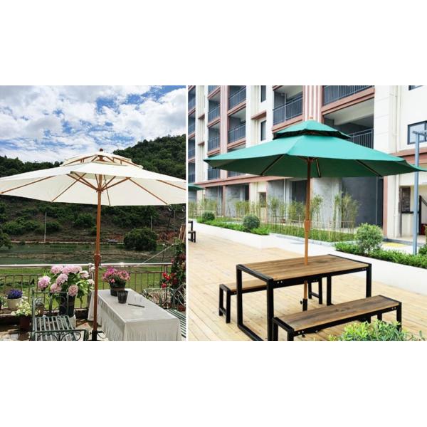 220g Polyester Fabric Sun Garden Umbrella Parasol 2.7*2.7M