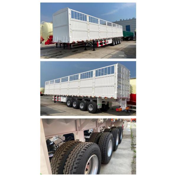 3 Axles 13m Animal Livestock Fence Semi Trailer with Fuwa Axle and 12.00r20 Tires