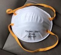 Particulate Respirator FFP2 Face Mask Disposable For Industrial / Hospital