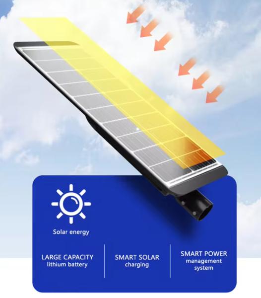 30W 40W 60W 80W 100W 120W Integrated Solar Street Lights With CCTV Camera