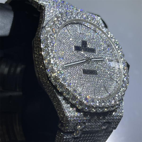 Дозор диаманта Moissanite людей роскошный Bling заморозил вне VVS для рэппера