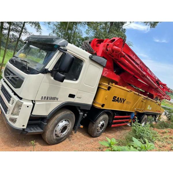 Используемая тележка 62m Sany установила шасси ISO9001 Volvo конкретного насоса
