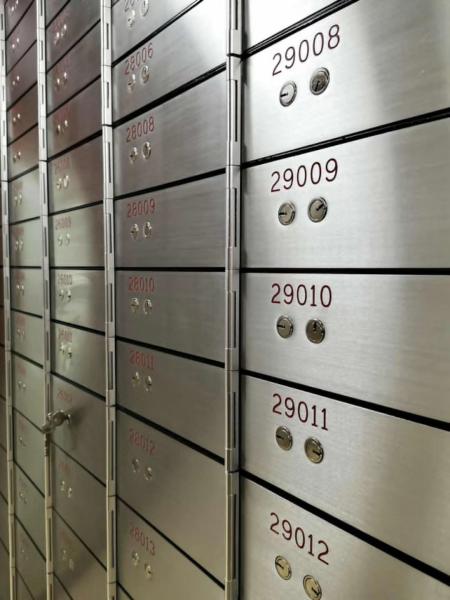Private Vault Bank Safe Deposit Box With 10mm Stainless Steel Door Plate