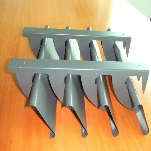 Roll Formed Horizontal Aluminium Louvres C shaped 85mm Width
