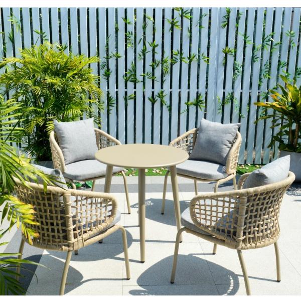 NO Folded Design Garden Outdoor Furniture Table and Chair Dining Set with Customized Color