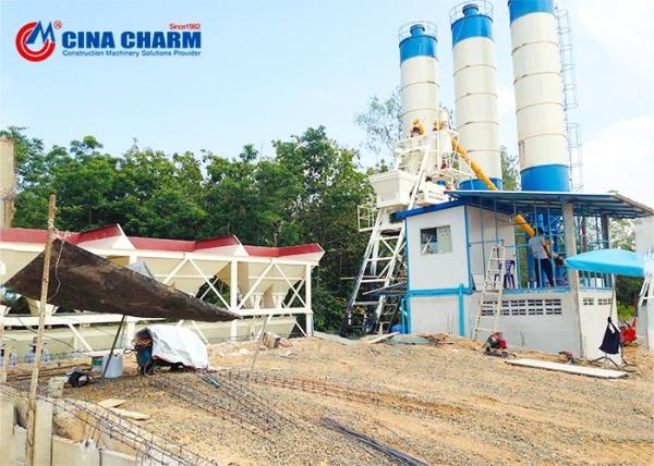 Planta de tratamento por lotes concreta da mistura 90 60m3/h pronta mecânica