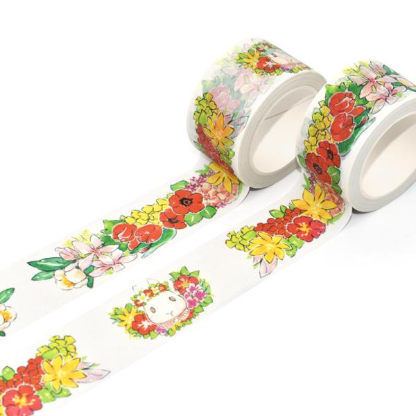 Карта Washi образца плановика журнала связывает клейкую ленту тесьмой водоустойчивой бумаги Washi